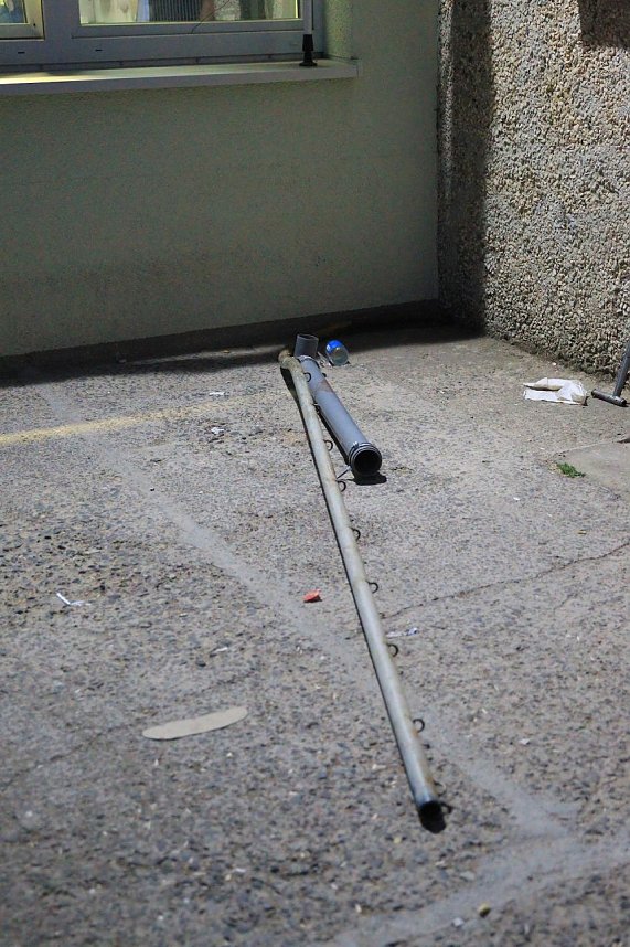 Gro&szlig;einsatz in der Gemeinschaftsunterkunft Obermehler