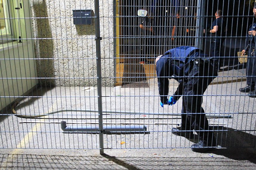 Gro&szlig;einsatz in der Gemeinschaftsunterkunft Obermehler