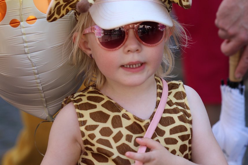 Fr&ouml;hliche Stimmung beim 210 Brunnenfest in Bad Langensalza