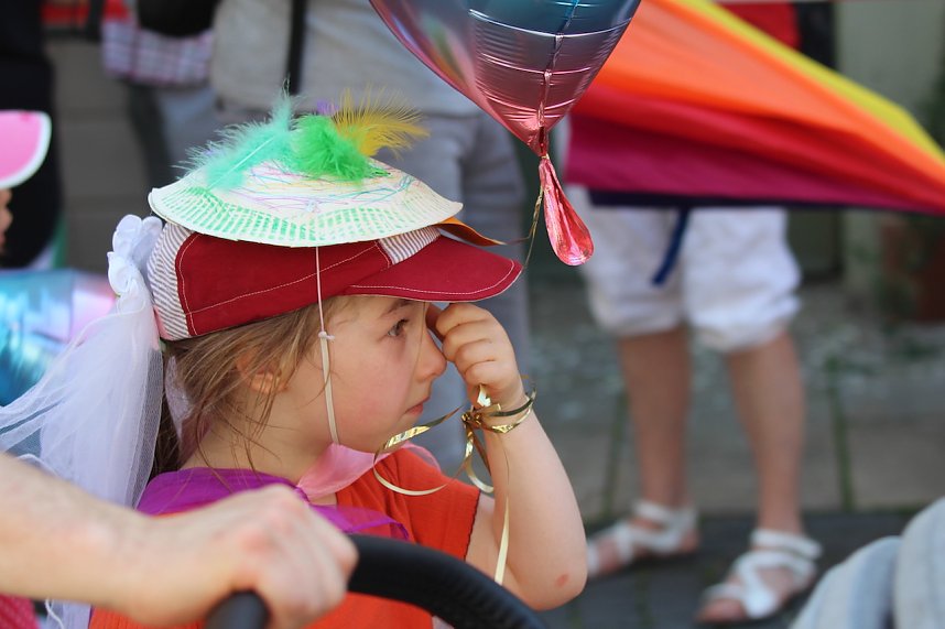 Fr&ouml;hliche Stimmung beim 210 Brunnenfest in Bad Langensalza