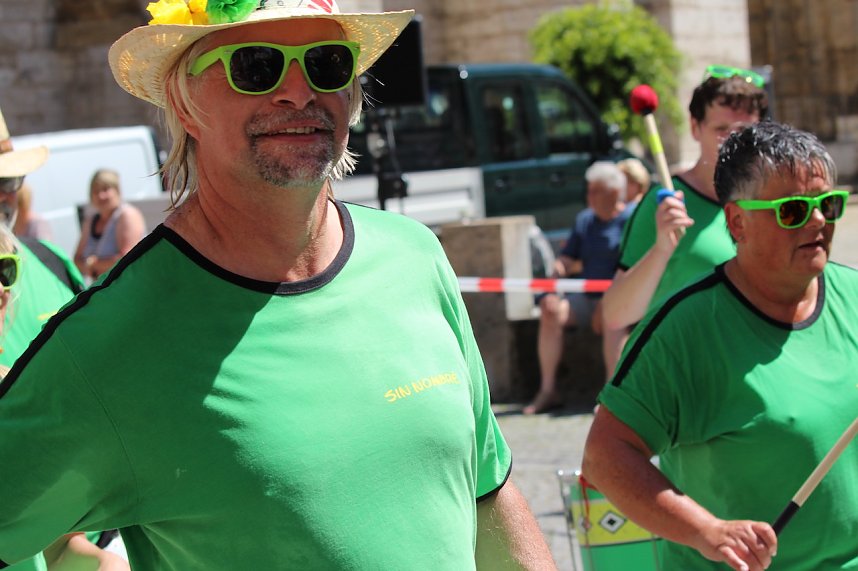 Fr&ouml;hliche Stimmung beim 210 Brunnenfest in Bad Langensalza