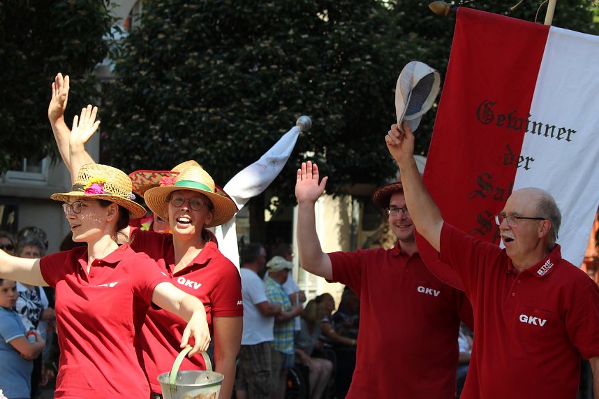 Feierliche Stimmung beim 210. Brunnenfest in Bad Langensalza