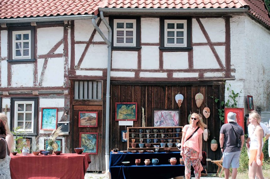 Peter Blei auf dem 31. Kunstmarkt in Friedrichsrode