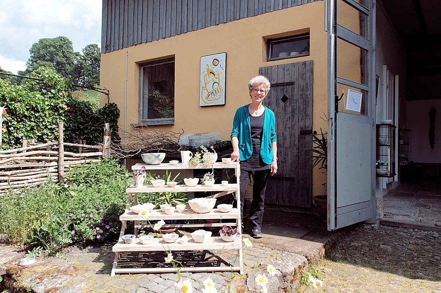 Peter Blei auf dem 31. Kunstmarkt in Friedrichsrode
