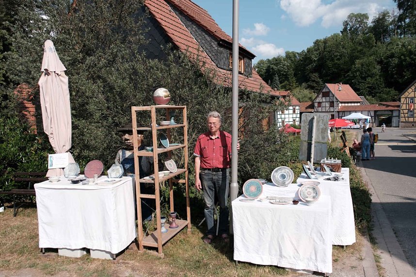 Peter Blei auf dem 31. Kunstmarkt in Friedrichsrode