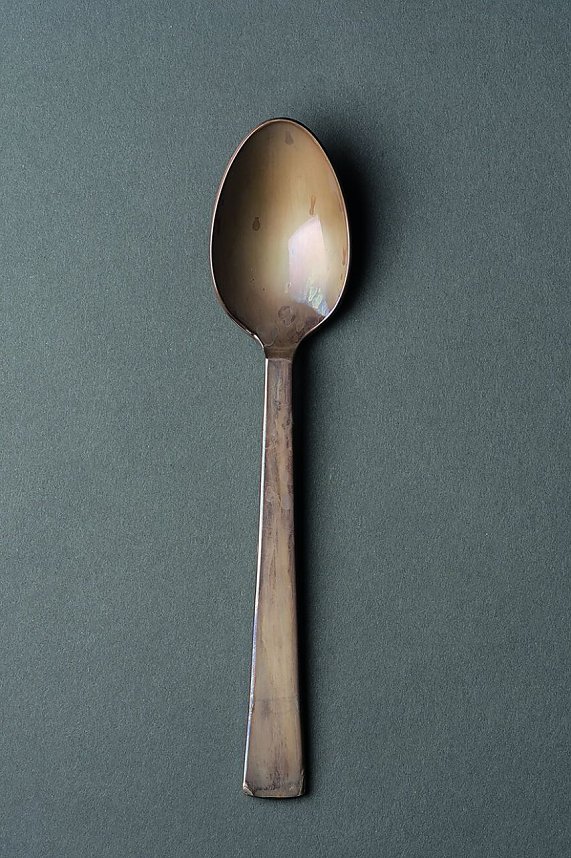 Nicht mehr zu retten: Silber&shy;besteck mit Somat. 