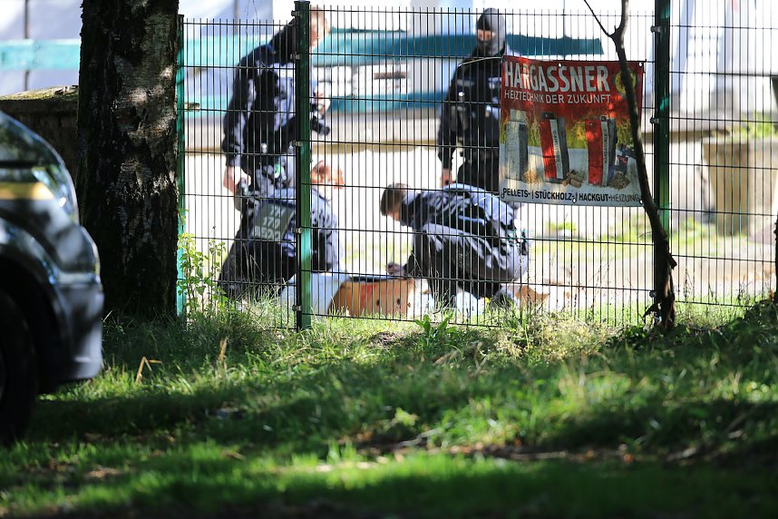 Polizeieinsatz am Hufhaus