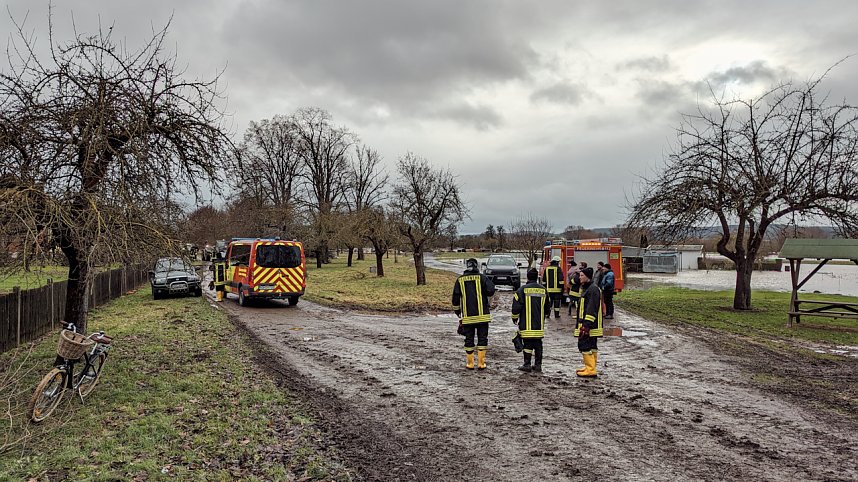 Wassermassen in Windehausen, Dezember 2023