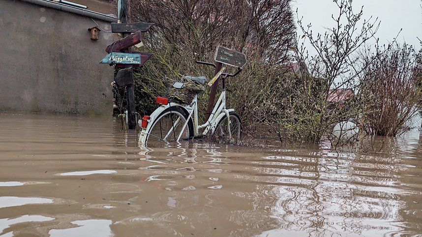 Wassermassen in Windehausen, Dezember 2023