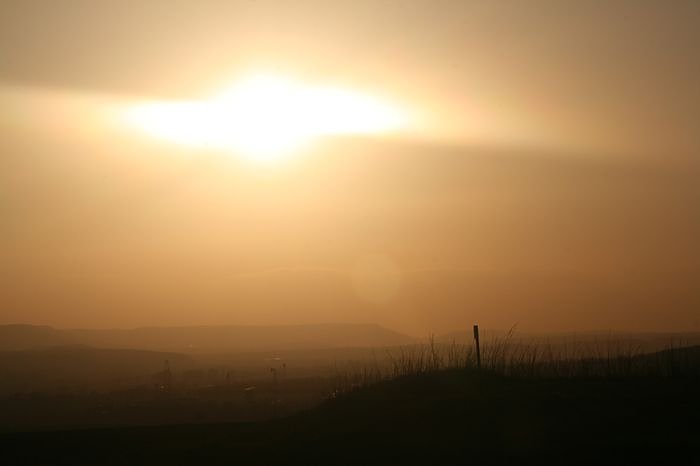 Sonnenuntergang - fotografiert vom Hainer Berg