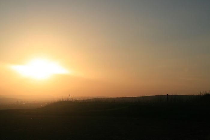 Sonnenuntergang - fotografiert vom Hainer Berg