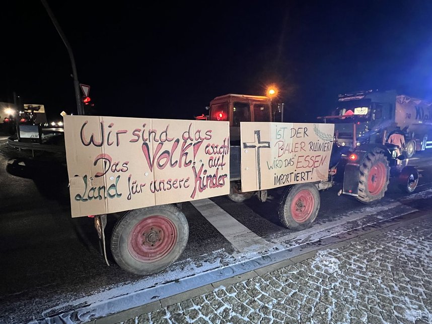 Bauernprotest bei Bleicherode