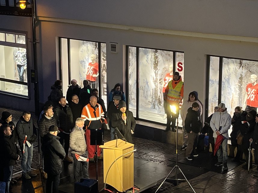 Protestkundgebung auf dem Neumarkt