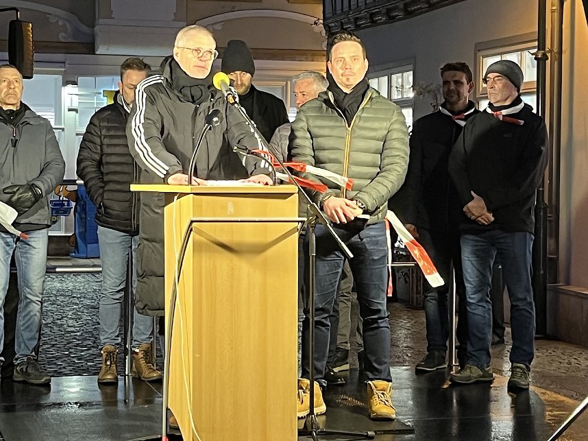 Protestkundgebung auf dem Neumarkt