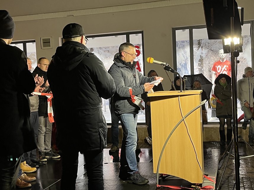 Protestkundgebung auf dem Neumarkt