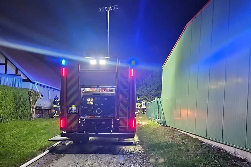 Feuerwehreinsatz in Mehrstedt