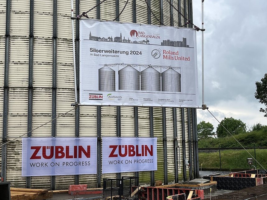 Erster Spatenstich f&uuml;r Siloerweiterungsbau in Bad Langensalza