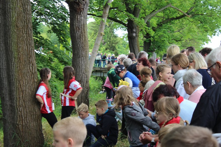 Beim Zieleinlauf im Riedgraben