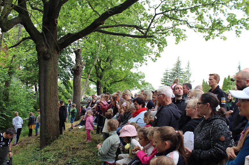 Beim Zieleinlauf im Riedgraben