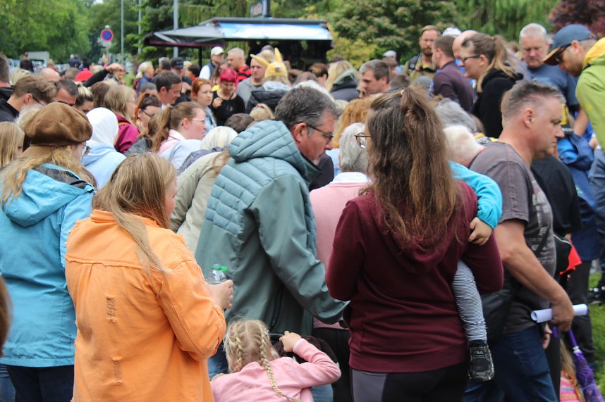 Beim Zieleinlauf im Riedgraben