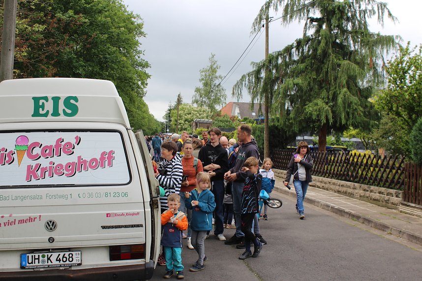 Beim Zieleinlauf im Riedgraben