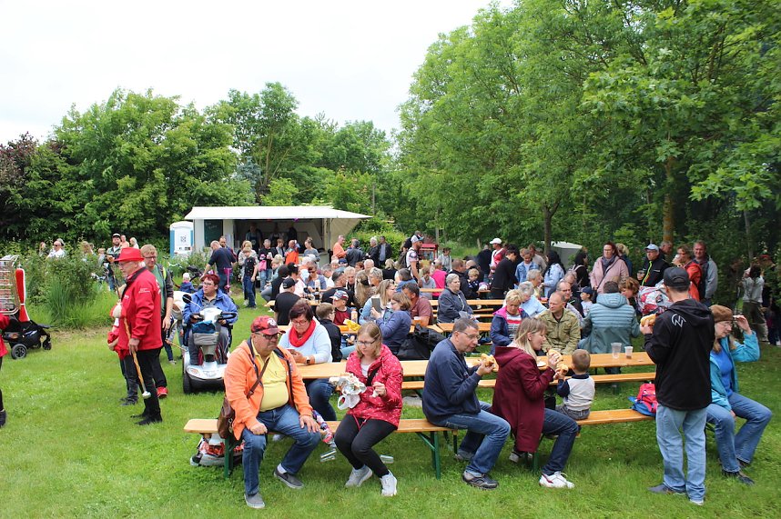 Beim Zieleinlauf im Riedgraben