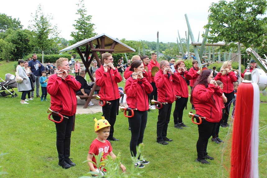 Beim Zieleinlauf im Riedgraben