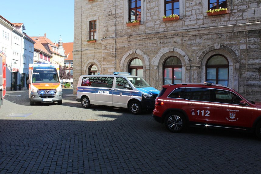 Einsatz in Bad Langensalza Innenstadt