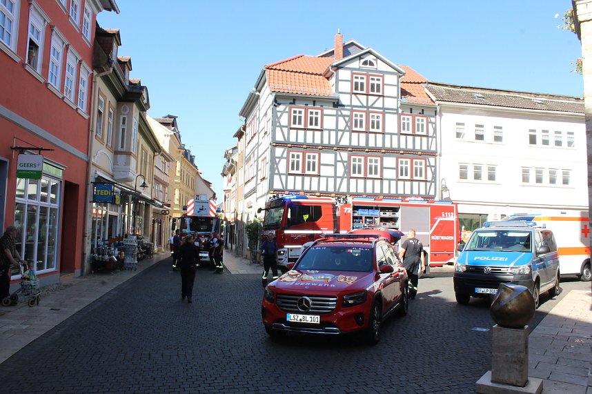 Einsatz in Bad Langensalza Innenstadt