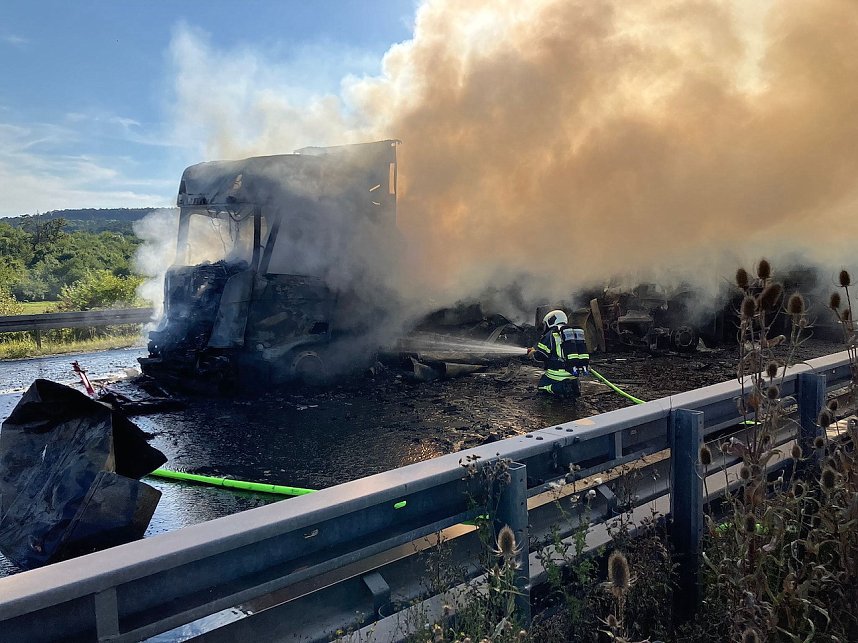 Unfall auf der Autobahn 38 bei Arenshausen