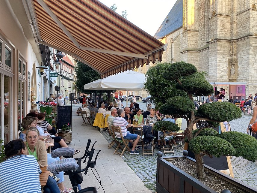 Wundervolle Abendstimmung an der Marktkirche