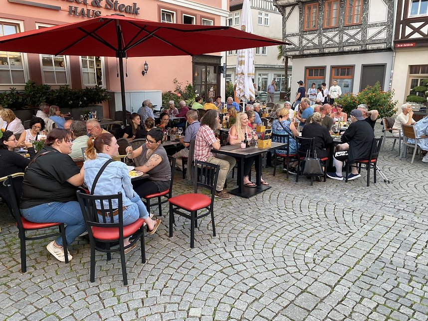 Wundervolle Abendstimmung an der Marktkirche