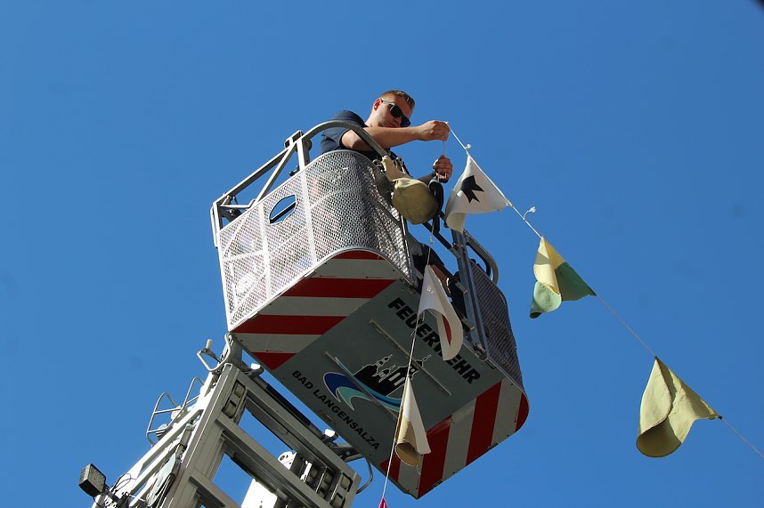 Vorbereitungen f&uuml;r das 30. Mittelalterfest in Bad Langensalza