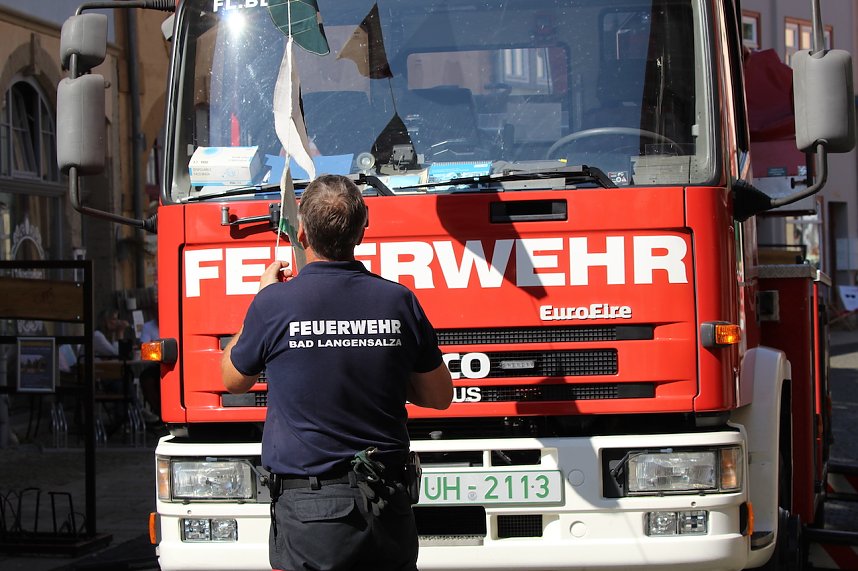 Vorbereitungen f&uuml;r das 30. Mittelalterfest in Bad Langensalza