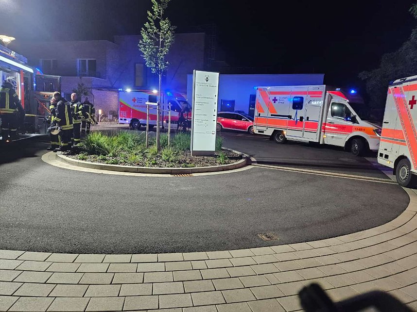 Brand im Krankenhaus