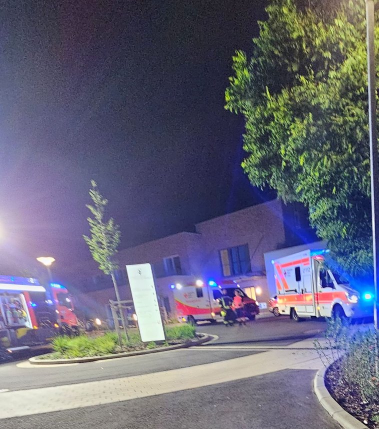 Brand im Krankenhaus