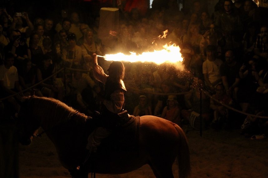 Hochprofessionelle Reitershow mit "Wenzel Ritterspiele"