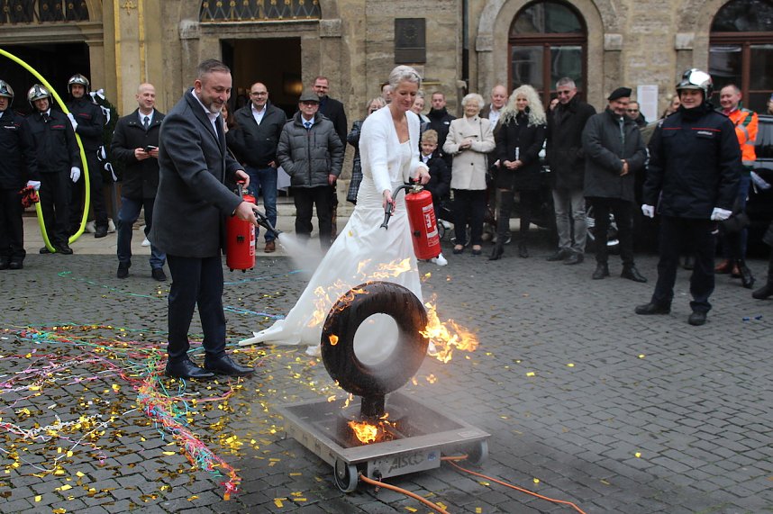 Hochzeit des B&uuml;rgermeisters Matthias Reinz in Bad Langensalza
