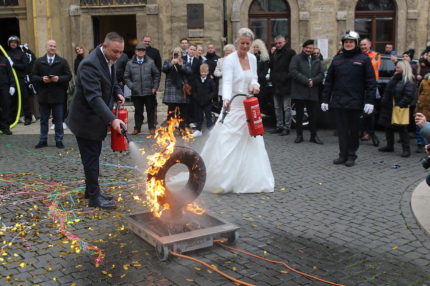 Hochzeit des B&uuml;rgermeisters Matthias Reinz in Bad Langensalza