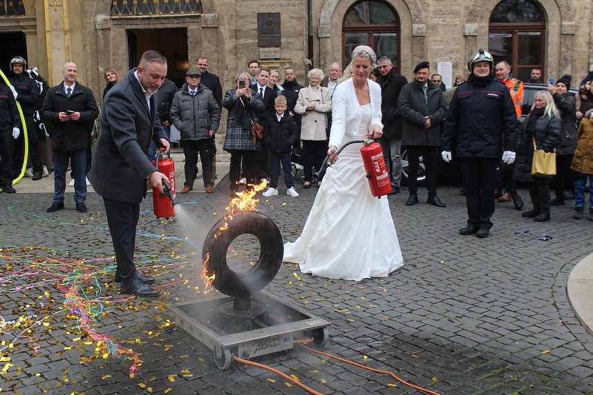 Hochzeit des B&uuml;rgermeisters Matthias Reinz in Bad Langensalza