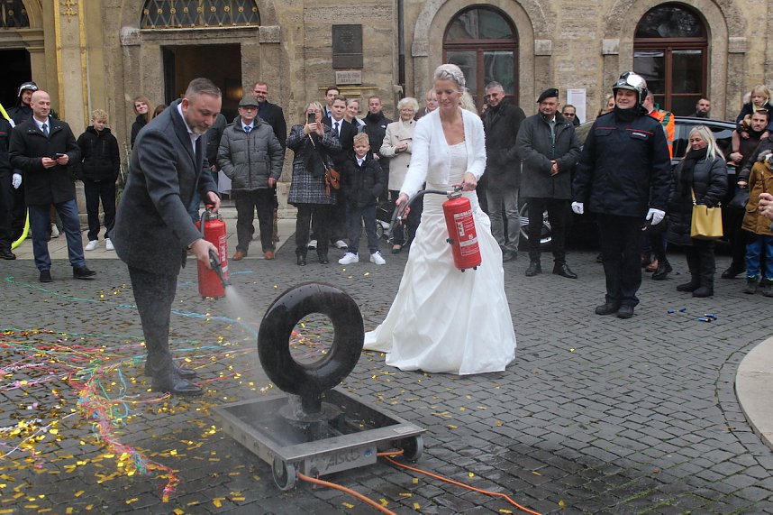 Hochzeit des B&uuml;rgermeisters Matthias Reinz in Bad Langensalza
