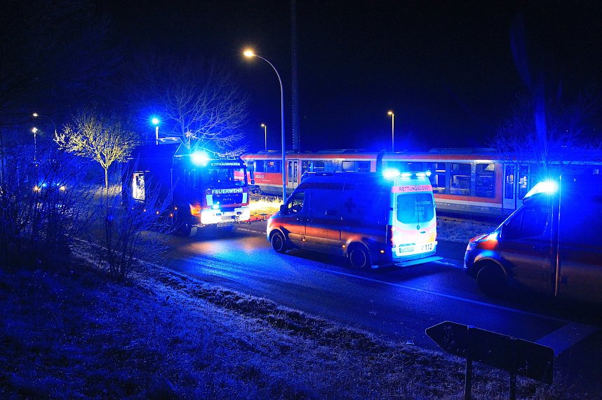 Unfall mit schwer verletztem Mann
