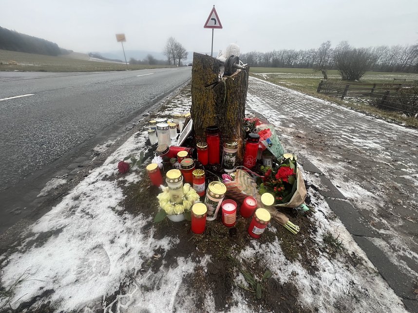 Gro&szlig;e Anteilnahme an der Unfallstelle