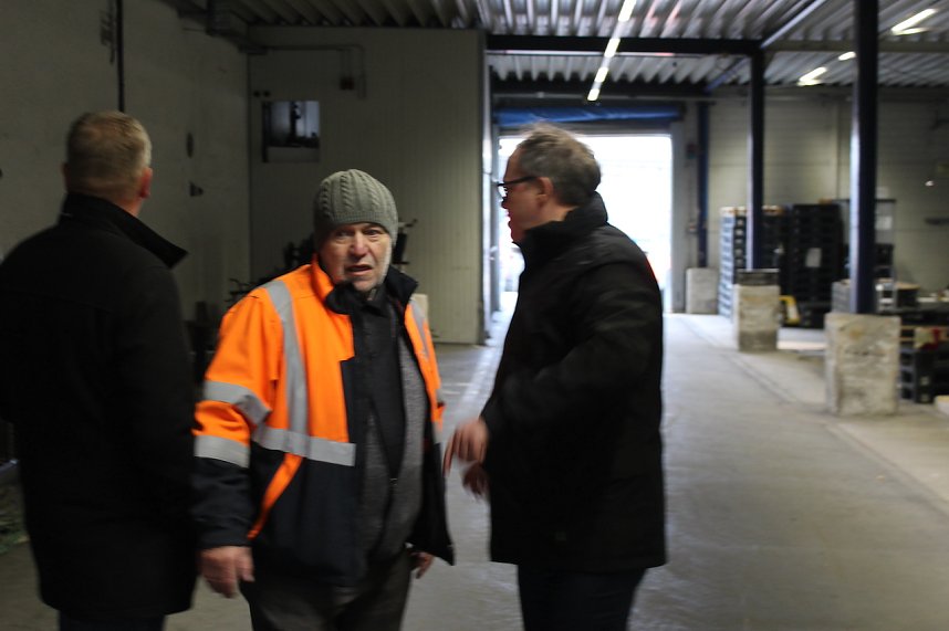 Ortsbegehung einer m&ouml;glichen neuen Halle f&uuml;r Federn O&szlig;wald