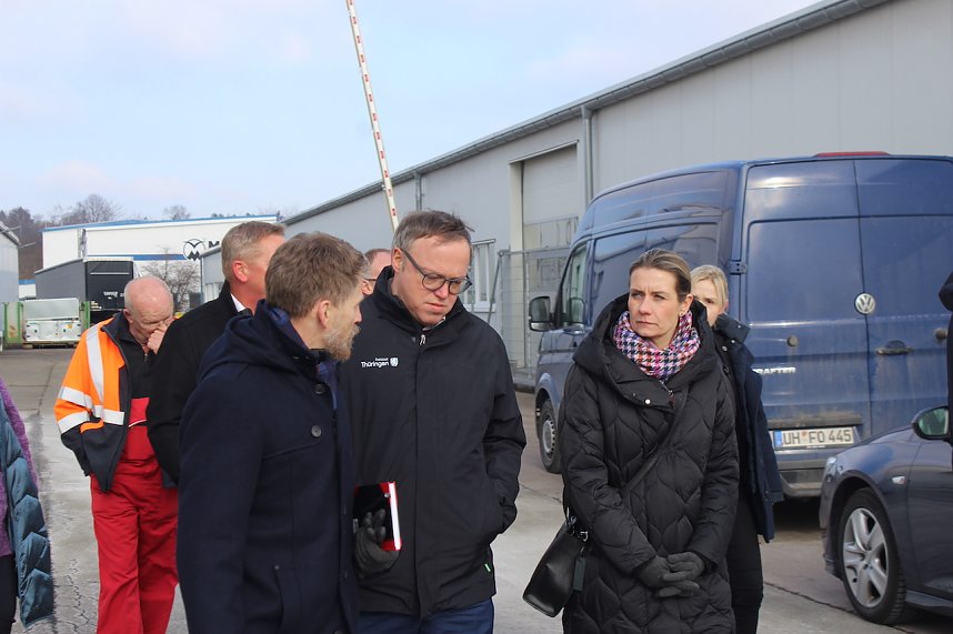 Ortsbegehung einer m&ouml;glichen neuen Halle f&uuml;r Federn O&szlig;wald