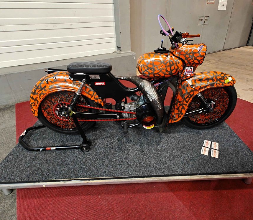 Peter Blei auf der Motorradmesse Erfurt