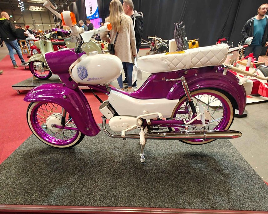 Peter Blei auf der Motorradmesse Erfurt