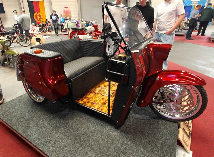 Peter Blei auf der Motorradmesse Erfurt