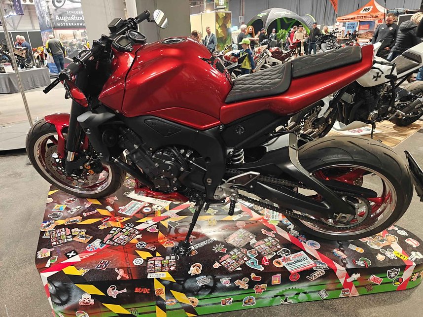 Peter Blei auf der Motorradmesse Erfurt