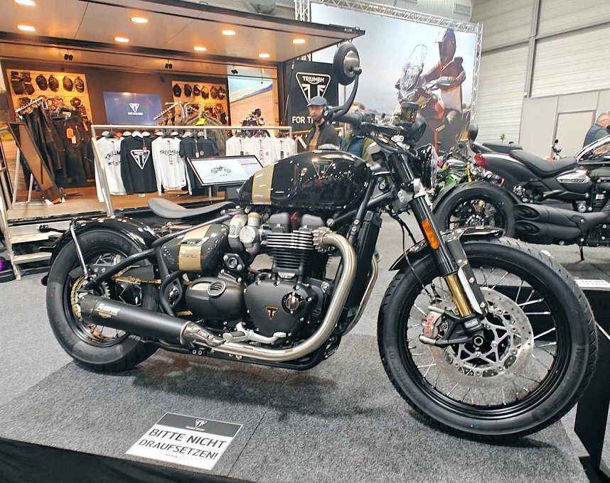 Peter Blei auf der Motorradmesse Erfurt